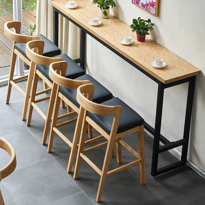 MAS-3113 Masdio Japandi Solid Wood Bar Table