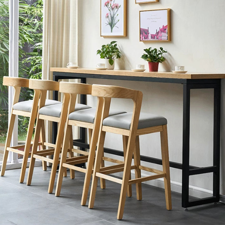 MAS-3113 Masdio Japandi Solid Wood Bar Table