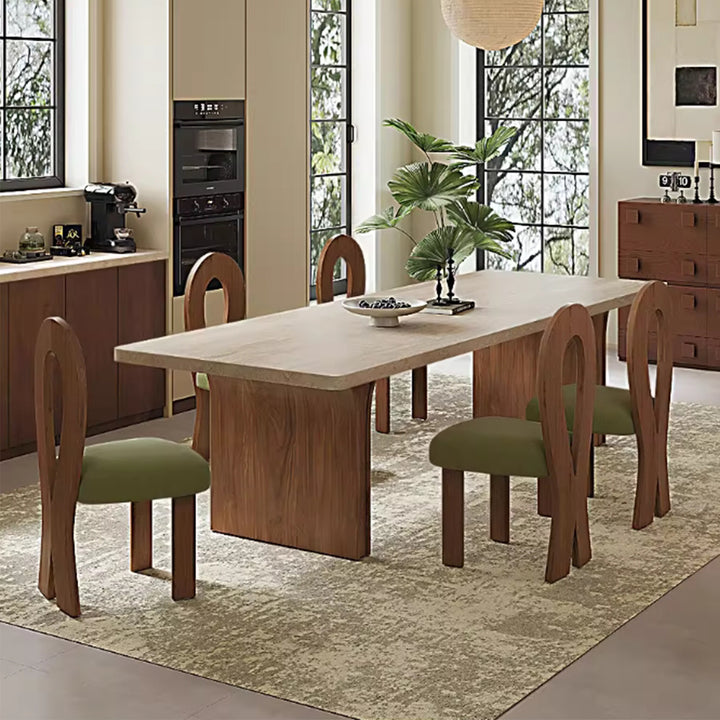 MAS-3117 Masdio Modern Travertine Dining Table