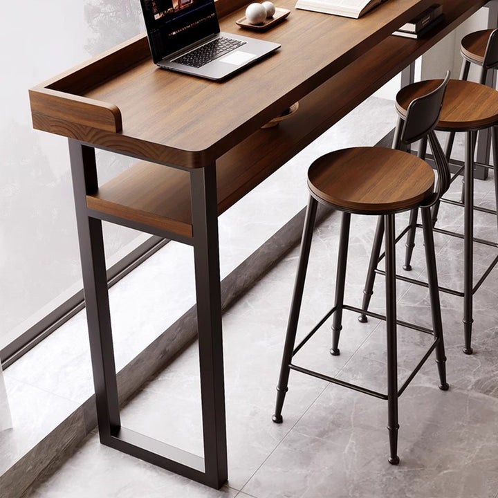 MAS-3125 Masdio Rustic Solid Wood Bar Table