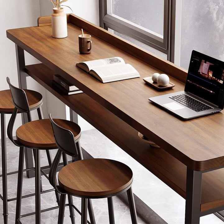MAS-3125 Masdio Rustic Solid Wood Bar Table