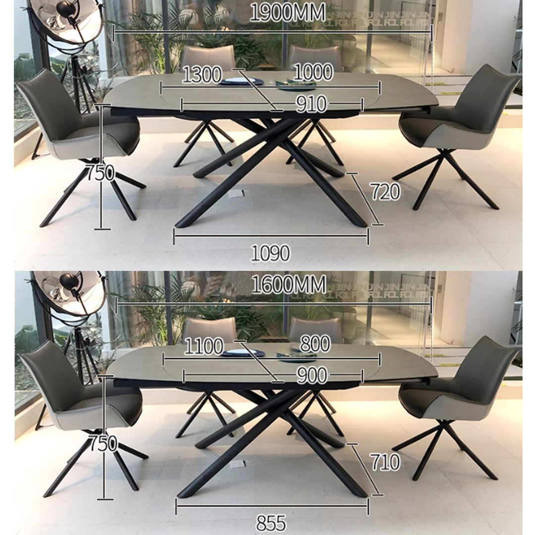 MAS-3135 Masdio Modern Sintered Stone Extendable Dining Table