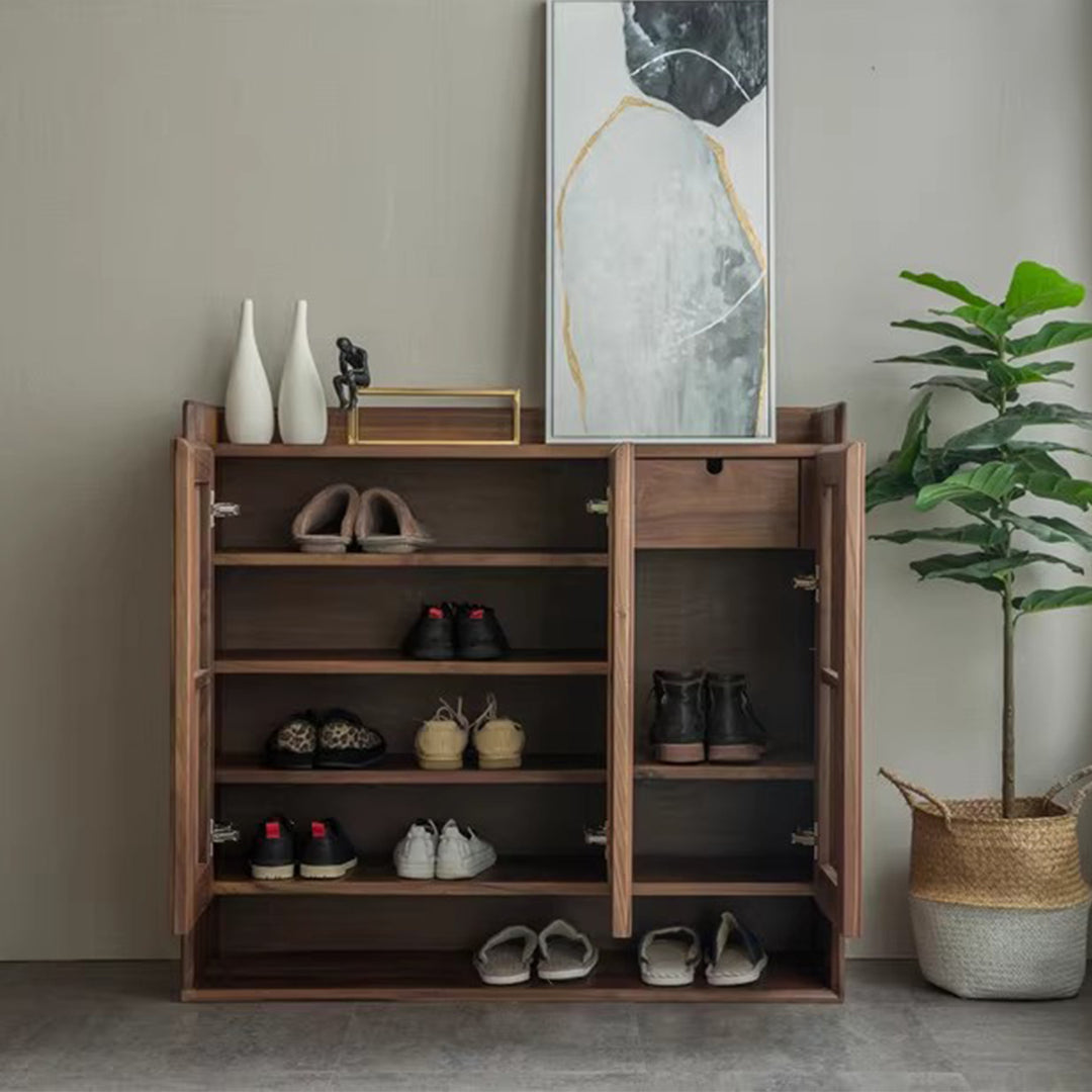 MAS-3143 Masdio Rustic Solid Wood Shoe Cabinet