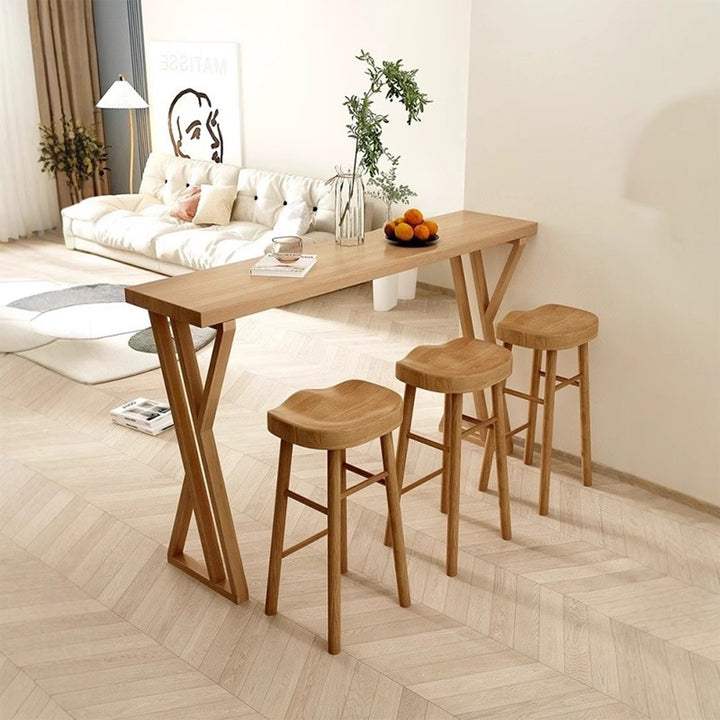 MAS-3157 Masdio Scandinavian Solid Wood Bar Table