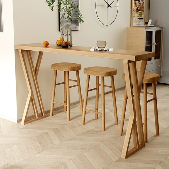 MAS-3157 Masdio Scandinavian Solid Wood Bar Table