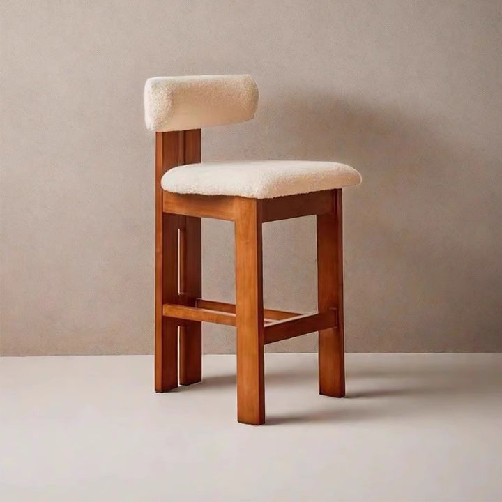MAS-3168 Masdio Mid-Century Boucle Bar Stool