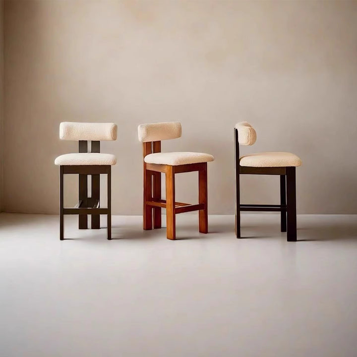 MAS-3168 Masdio Mid-Century Boucle Bar Stool