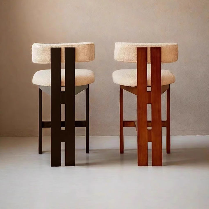 MAS-3168 Masdio Mid-Century Boucle Bar Stool
