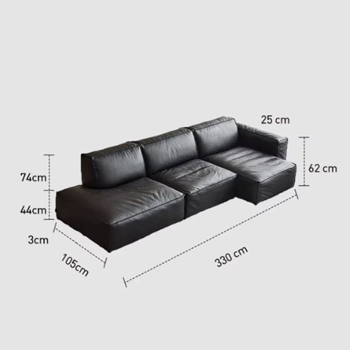 MAS-3169 Masdio Modern Modular Leather Sofa