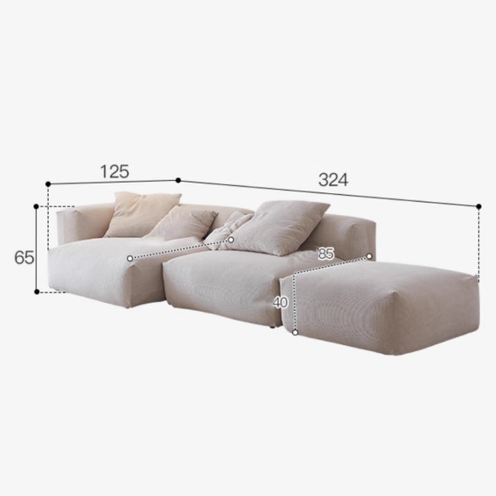 MAS-3170 Masdio Modern Modular Fabric Sofa