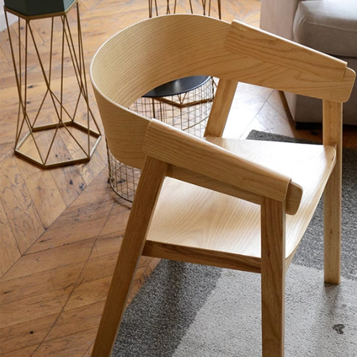 MAS-3176 Masdio Scandinavian Solid Wood Dining Chair