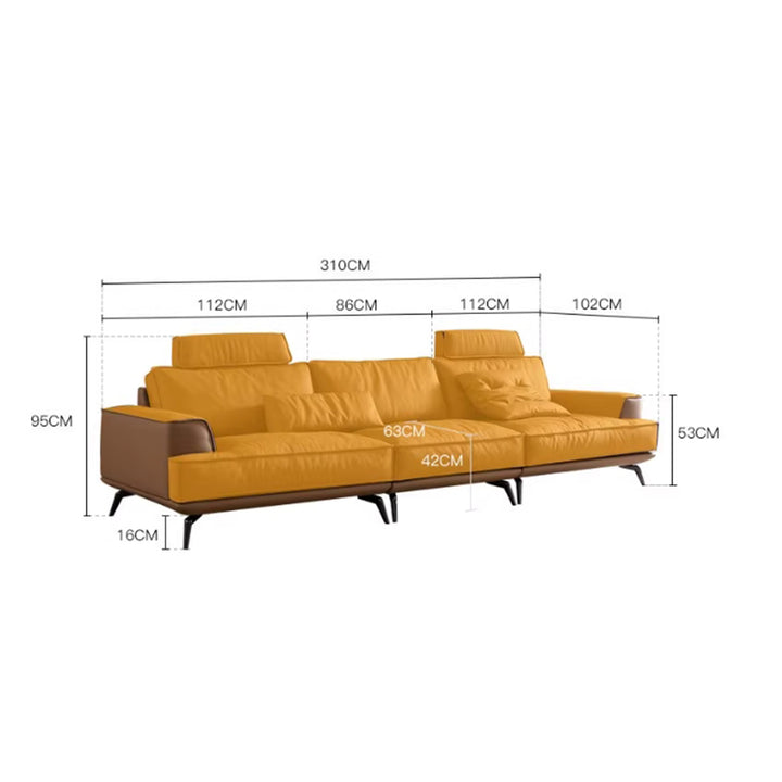 MAS-3180 Masdio Modern Leather Sofa