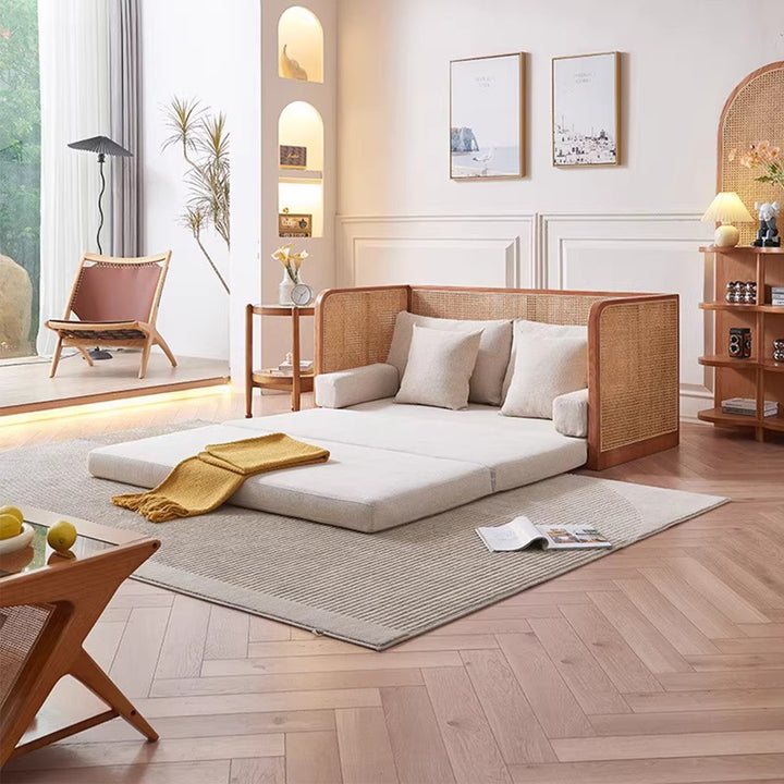 MAS-3197 Masdio Japandi Rattan Sofa Bed
