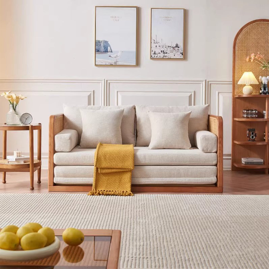 MAS-3197 Masdio Japandi Rattan Sofa Bed