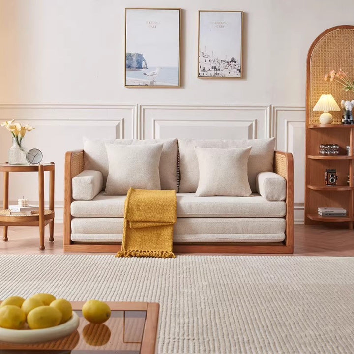 MAS-3197 Masdio Japandi Rattan Sofa Bed