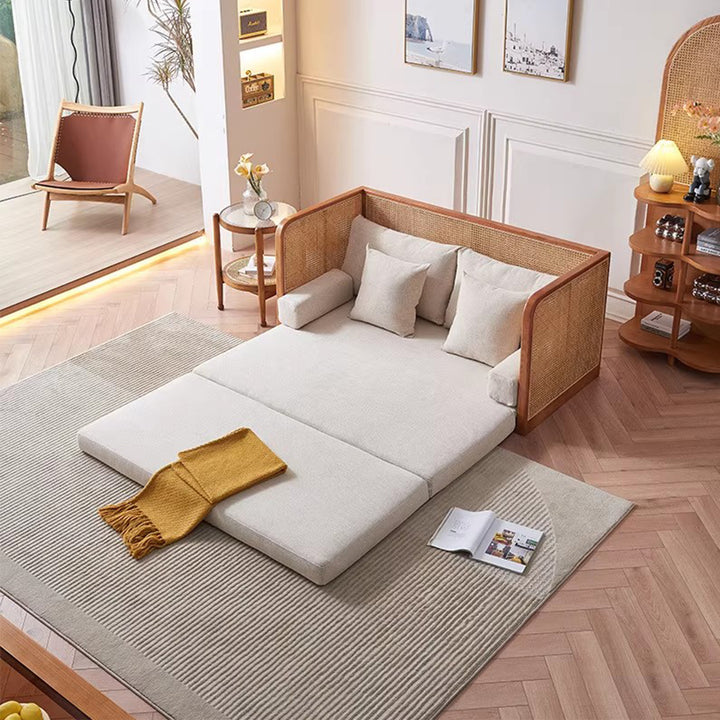 MAS-3197 Masdio Japandi Rattan Sofa Bed