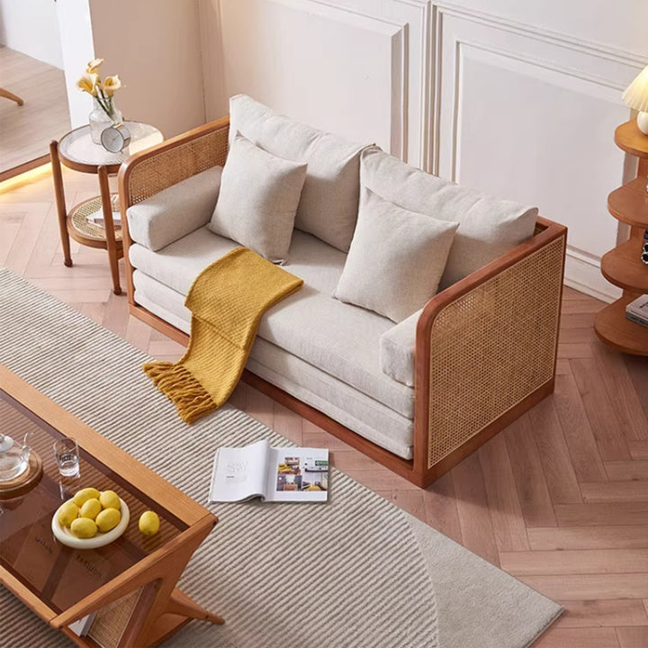 MAS-3197 Masdio Japandi Rattan Sofa Bed