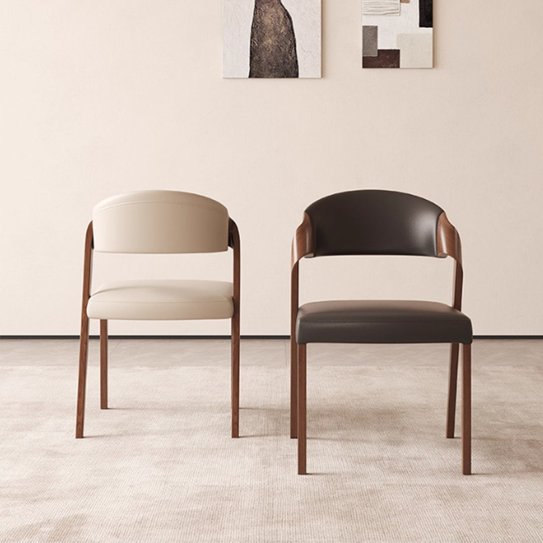 MAS-3208 Masdio Modern Leather Dining Chair (Set of 2)