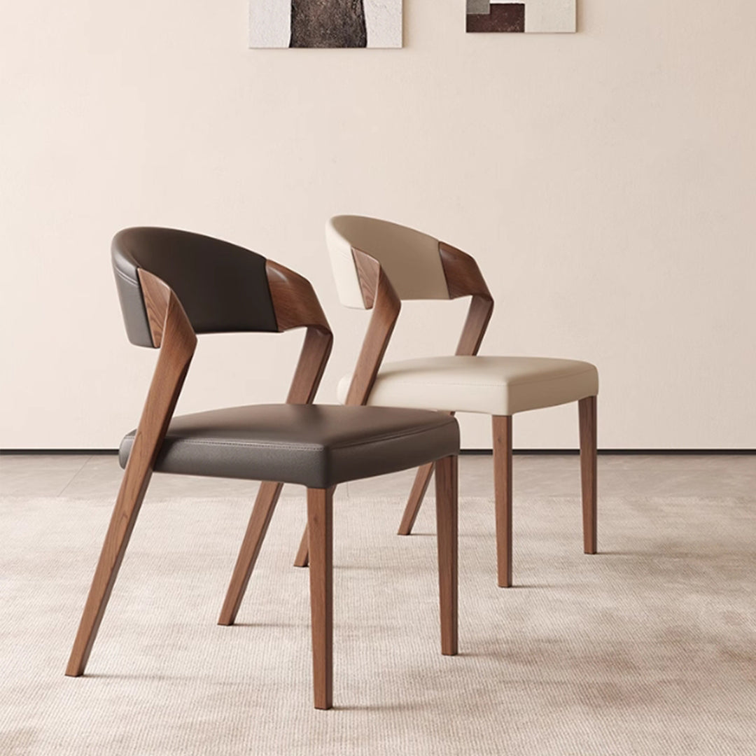 MAS-3208 Masdio Modern Leather Dining Chair (Set of 2)