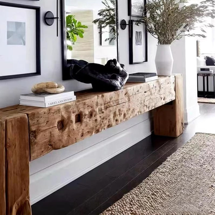 MAS-3242 Masdio Rustic Solid Wood Console Table