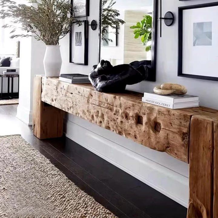 MAS-3242 Masdio Rustic Solid Wood Console Table