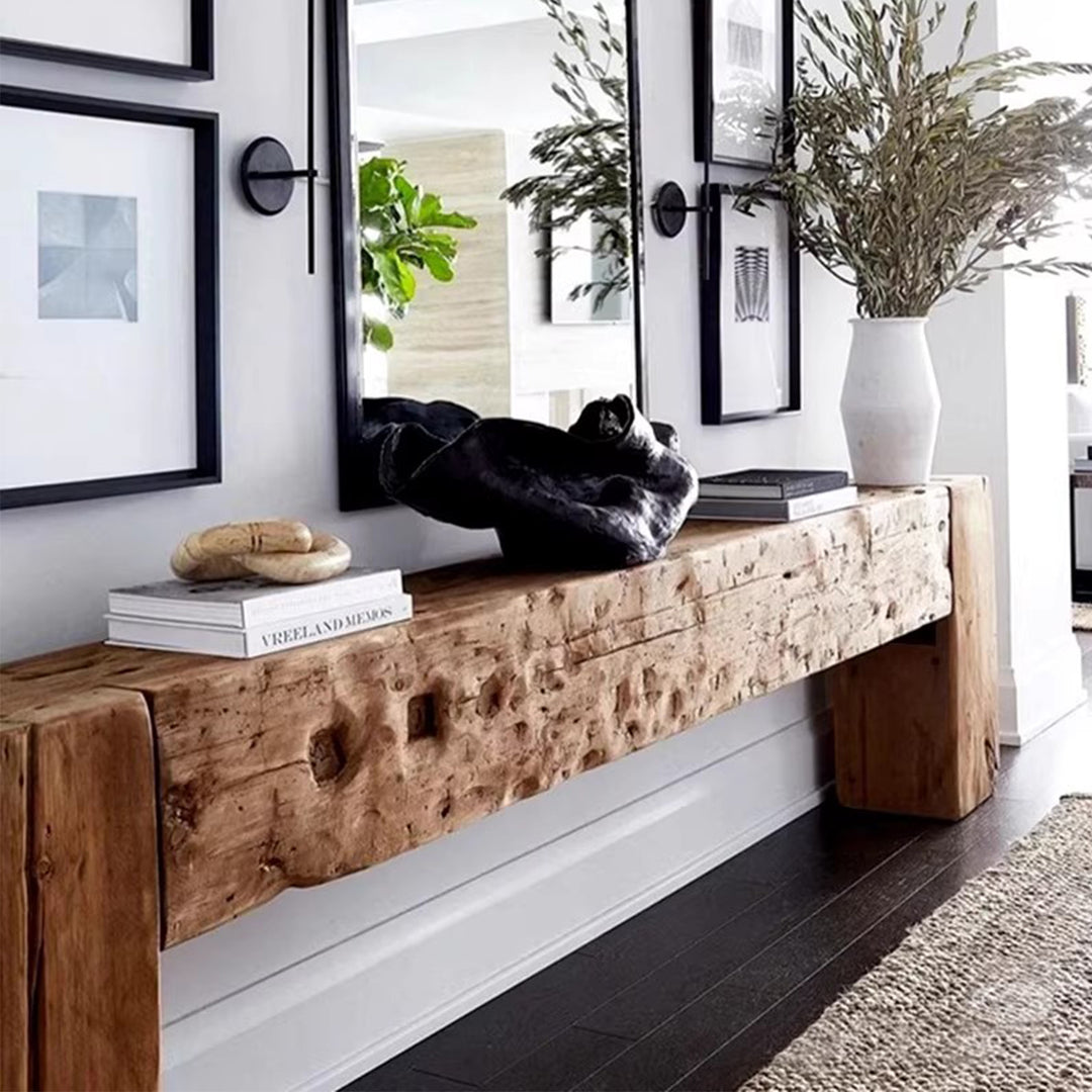 MAS-3242 Masdio Rustic Solid Wood Console Table