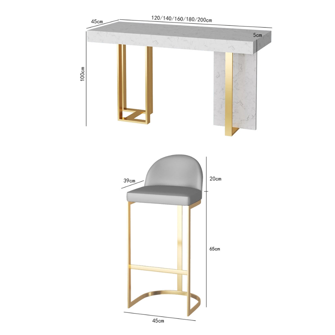 MAS-3244 Masdio Modern Sintered Stone Bar Table