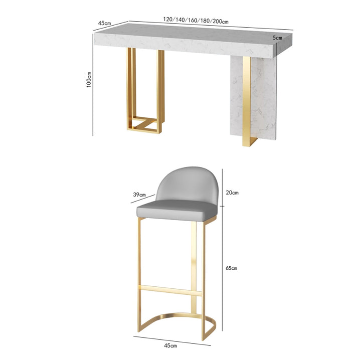 MAS-3244 Masdio Modern Sintered Stone Bar Table