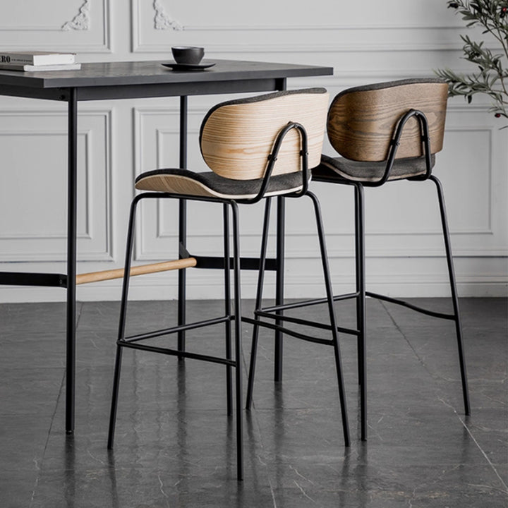 MAS-3254 Masdio Modern Leather Bar Chair