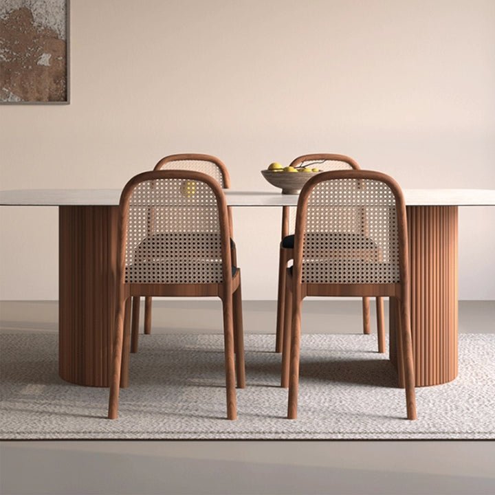 MAS-3256 Masdio Modern Travertine Dining Table