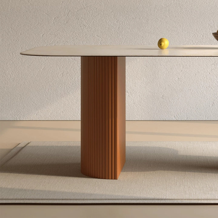 MAS-3256 Masdio Modern Travertine Dining Table