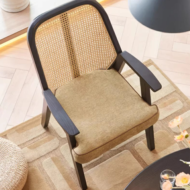 MAS-3290 Masdio Black Rattan Round Dininng Table, Chair