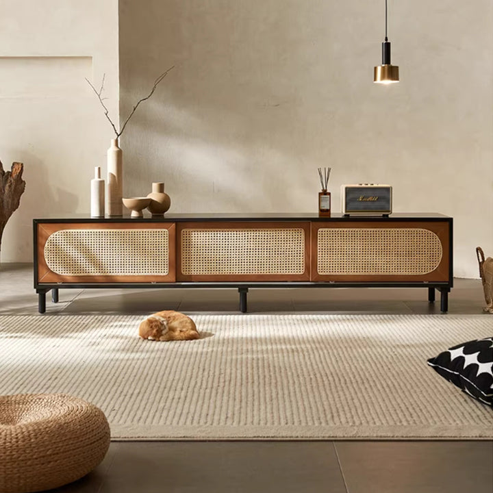 MAS-3295 Masdio Rattan Solid Wood TV Console
