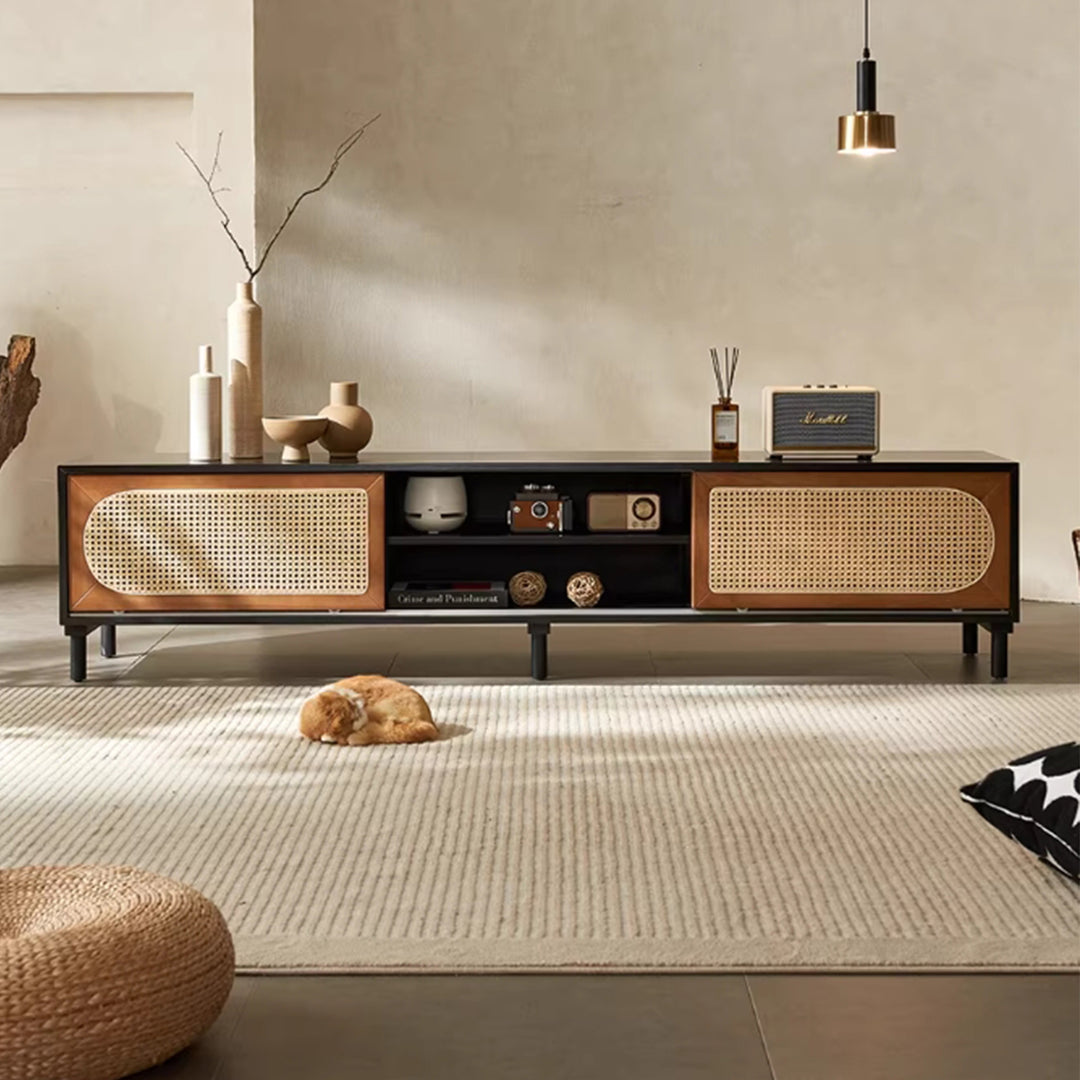 MAS-3295 Masdio Rattan Solid Wood TV Console