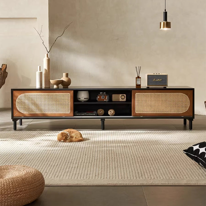 MAS-3295 Masdio Rattan Solid Wood TV Console