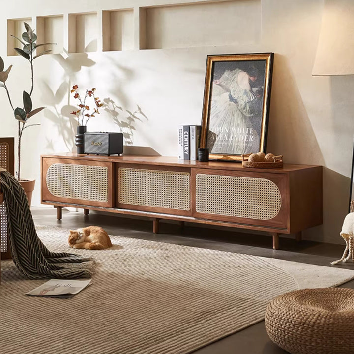 MAS-3295 Masdio Rattan Solid Wood TV Console
