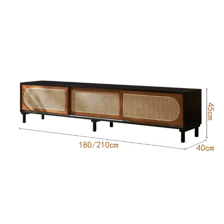 MAS-3295 Masdio Rattan Solid Wood TV Console