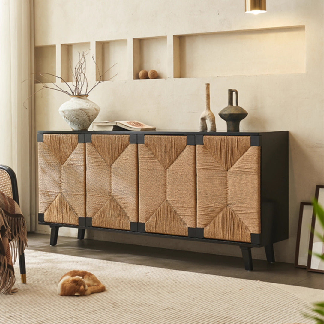 MAS-3296 Masdio Wabi-Sabi Style Solid Wood Sideboard
