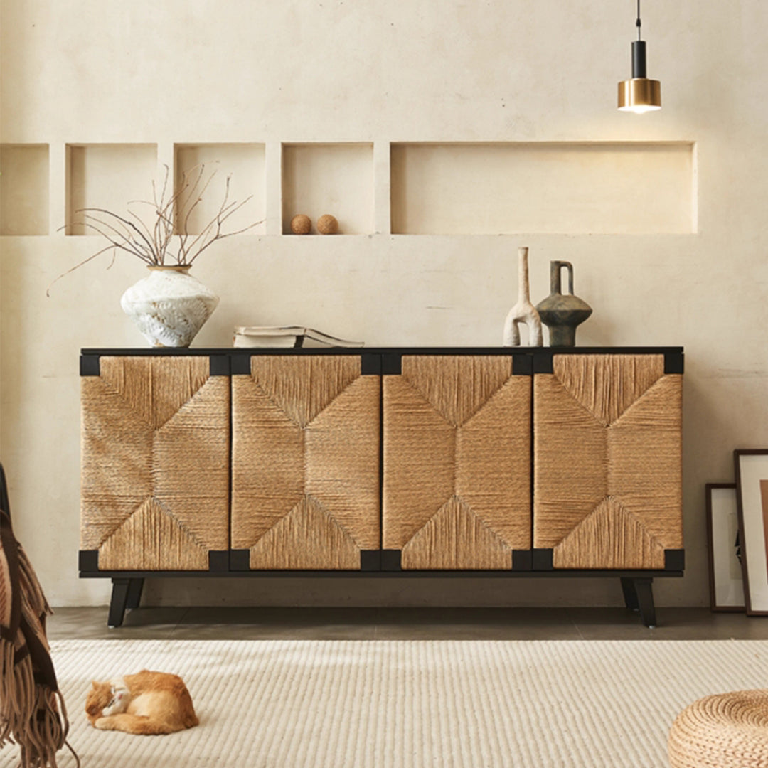 MAS-3296 Masdio Wabi-Sabi Style Solid Wood Sideboard