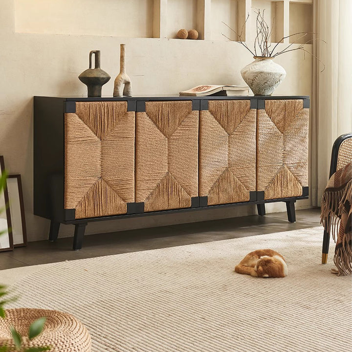 MAS-3296 Masdio Wabi-Sabi Style Solid Wood Sideboard