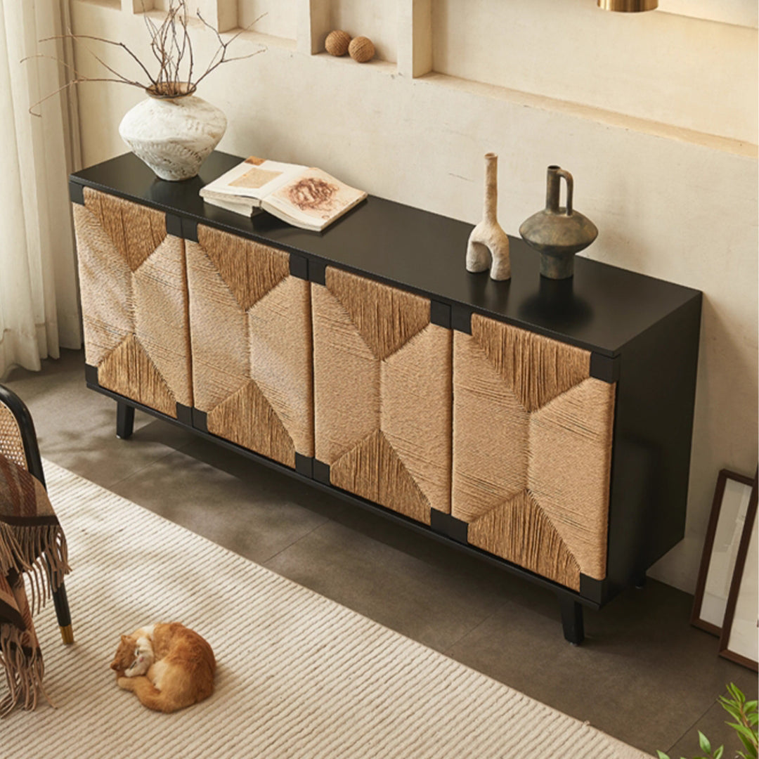 MAS-3296 Masdio Wabi-Sabi Style Solid Wood Sideboard