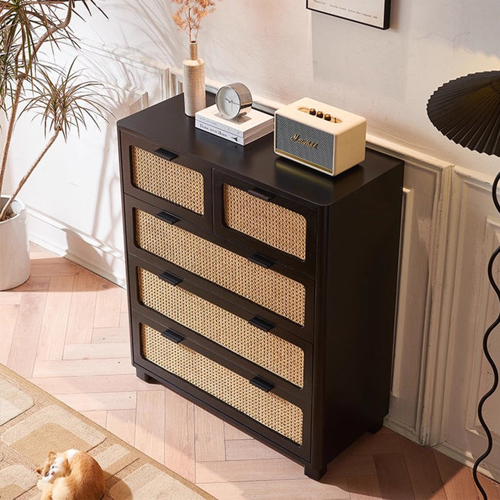 MAS-3303 Masdio Solid Black Rattan Ashwood