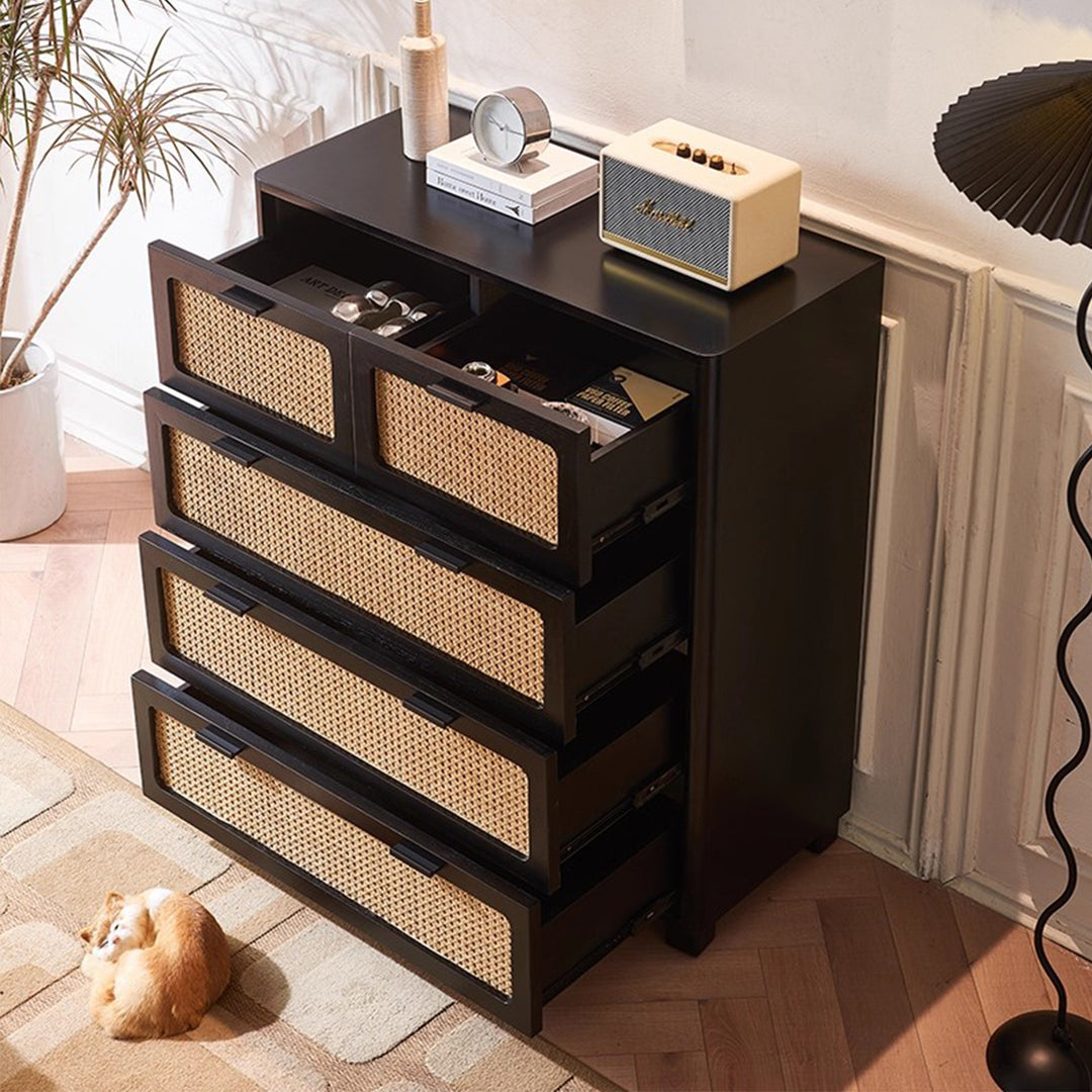 MAS-3303 Masdio Solid Black Rattan Ashwood