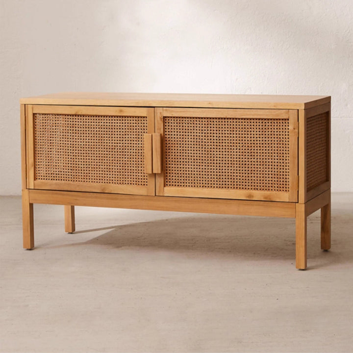 MAS-3309 Masdio Solid Wood Rattan TV Console