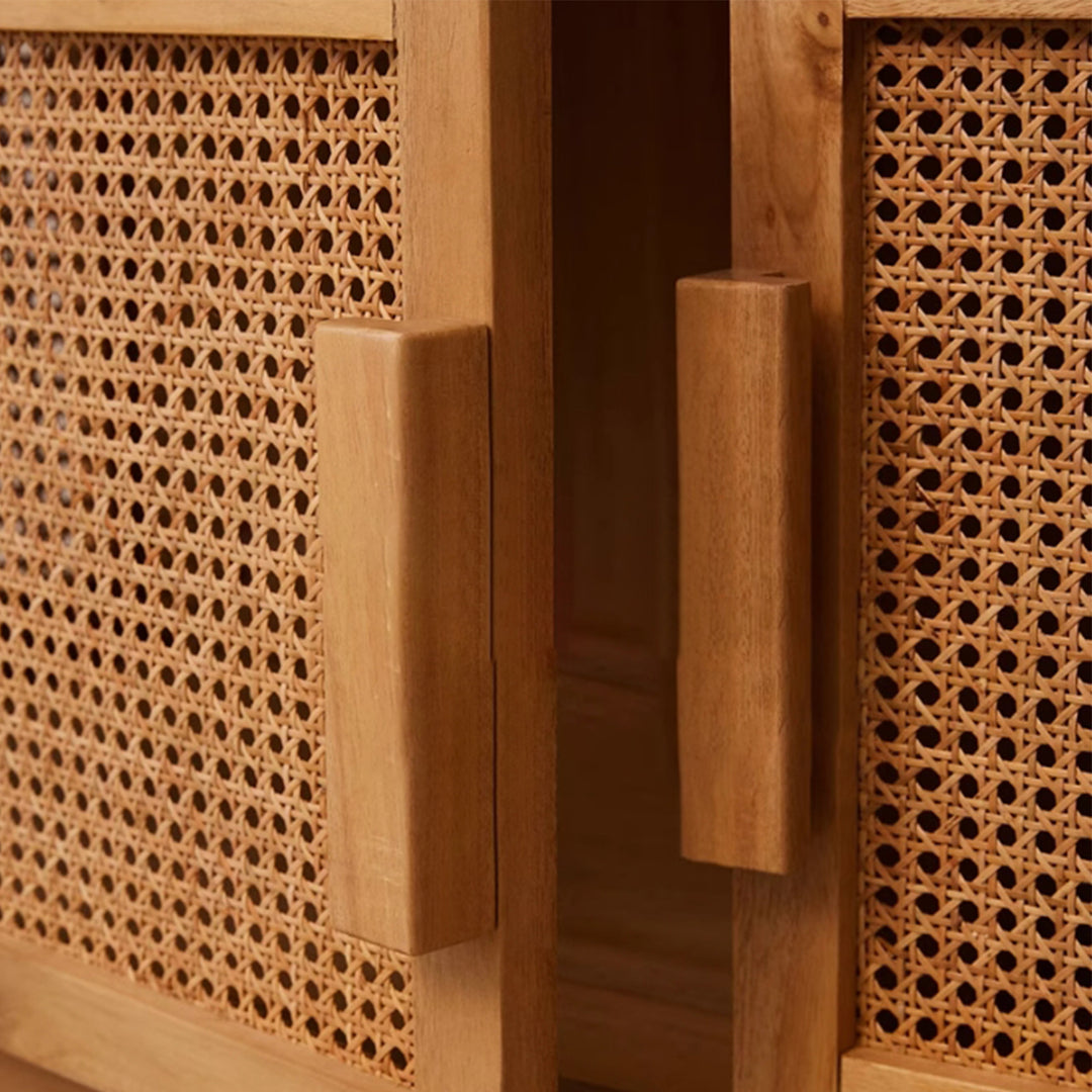 MAS-3309 Masdio Solid Wood Rattan TV Console