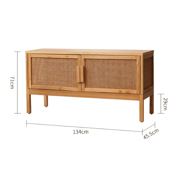 MAS-3309 Masdio Solid Wood Rattan TV Console