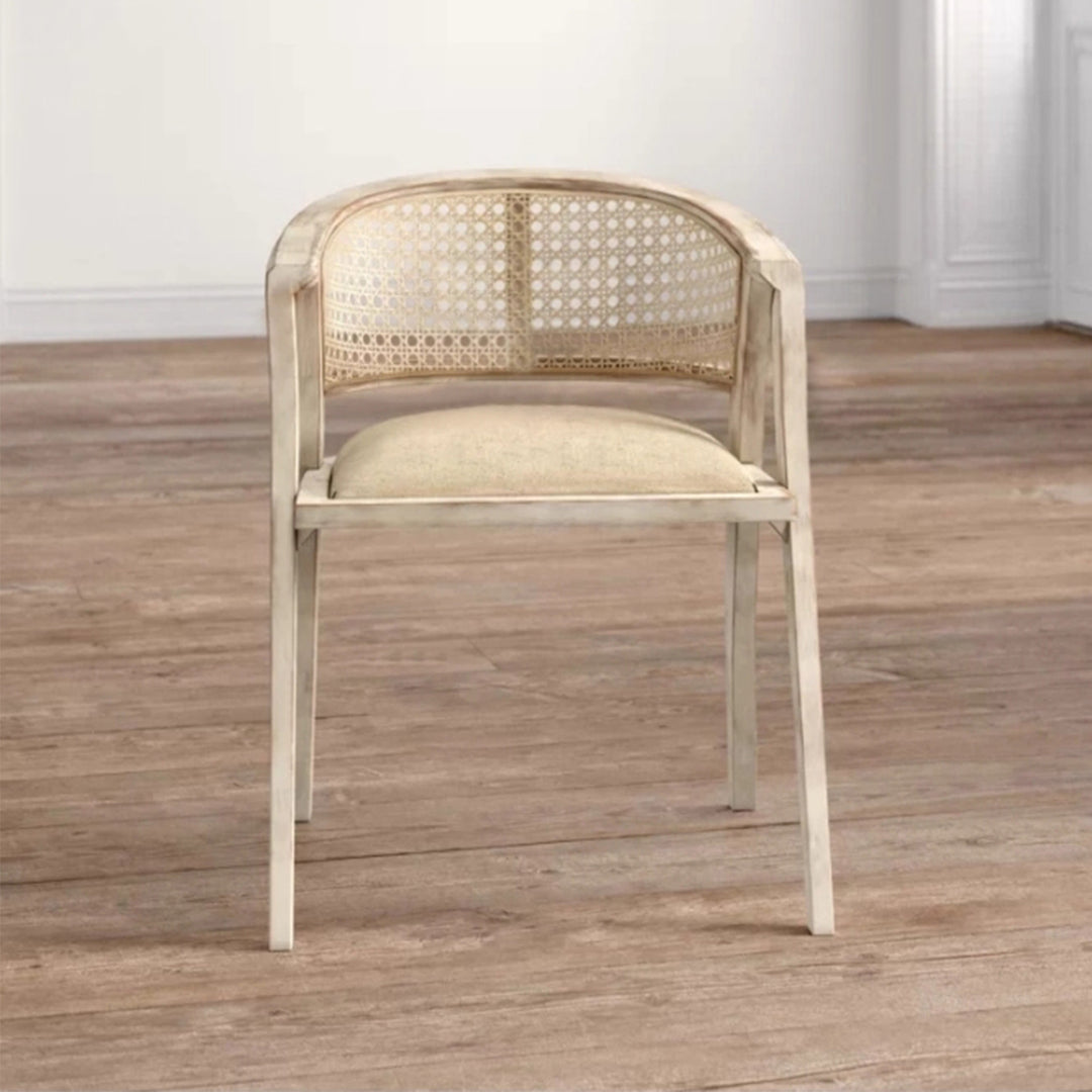 MAS-3313 Masdio Solid Ash Wood Rattan Dining Chair