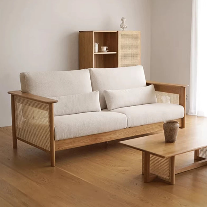 MAS-3317 Masdio Solid Wood Rattan Sofa