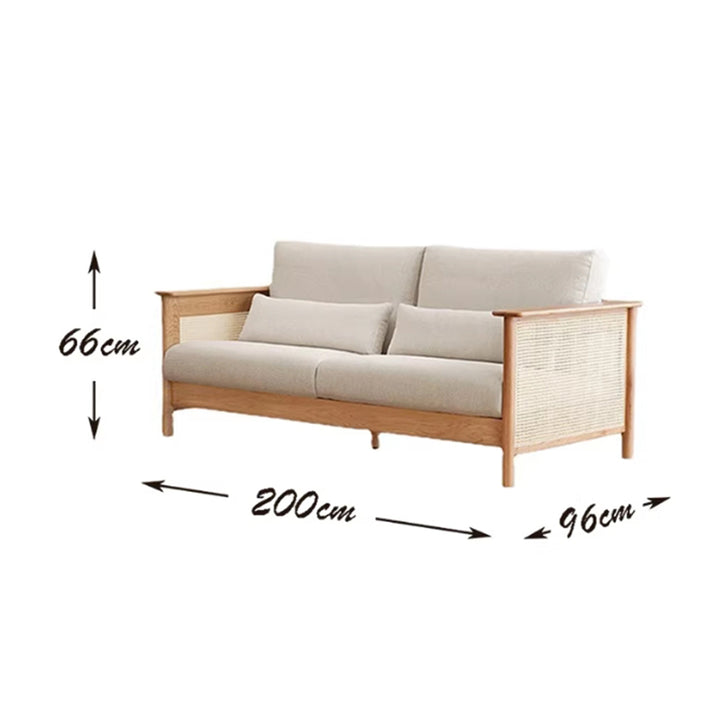 MAS-3317 Masdio Solid Wood Rattan Sofa