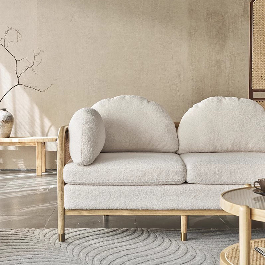 MAS-3328 Masdio Solid Wood Rattan Sofa